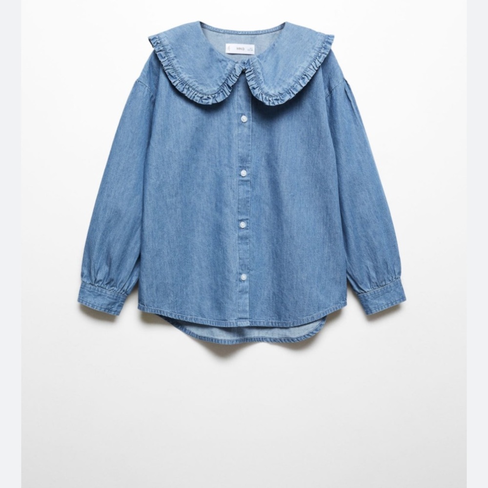 H&M frill button down